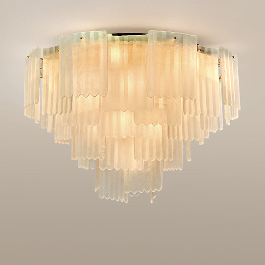 Postmodern glass ceiling light