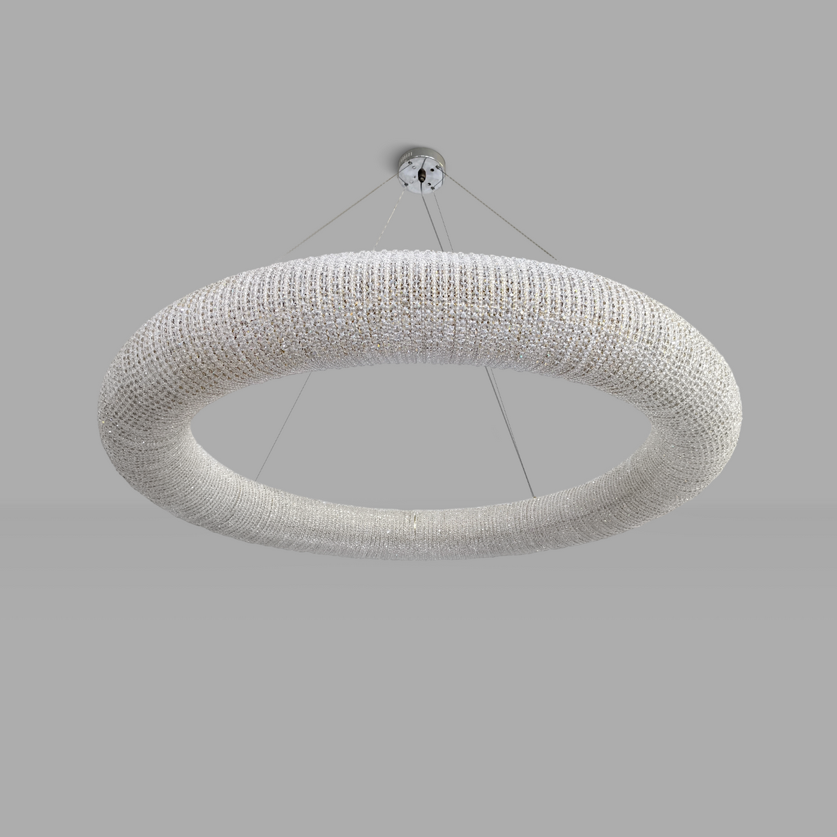 Circular crystal chandelier, living room, dining room