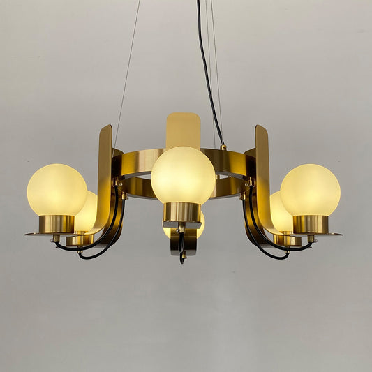 Postmodern glass chandelier