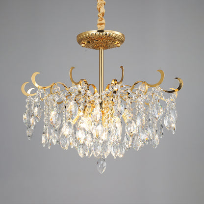 5024Wrought iron candle crystal chandelier