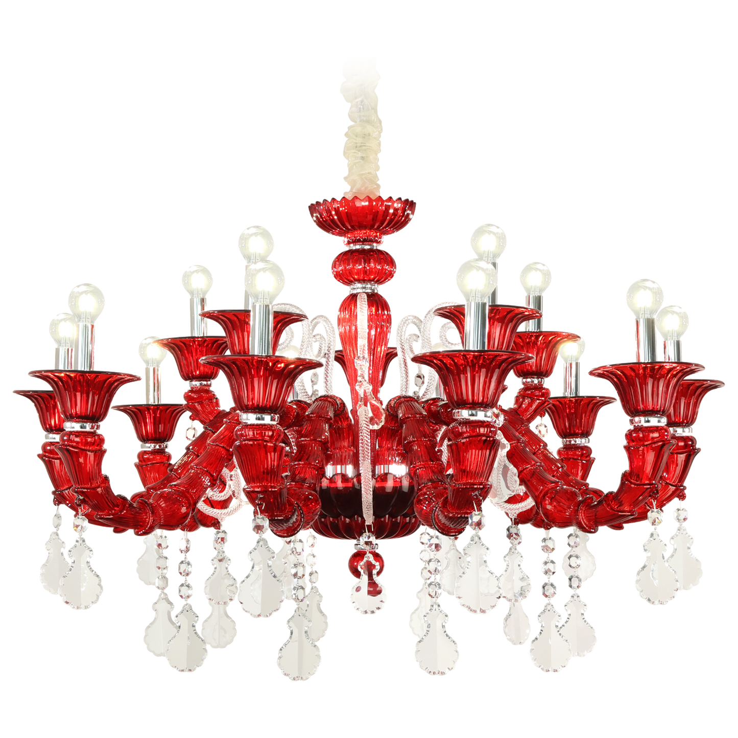 European style living room crystal chandelier dining room luxurious and atmospheric villa lamp French minimalist lighting fixture