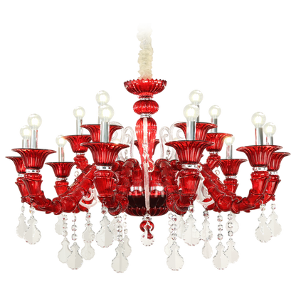 European style living room crystal chandelier dining room luxurious and atmospheric villa lamp French minimalist lighting fixture