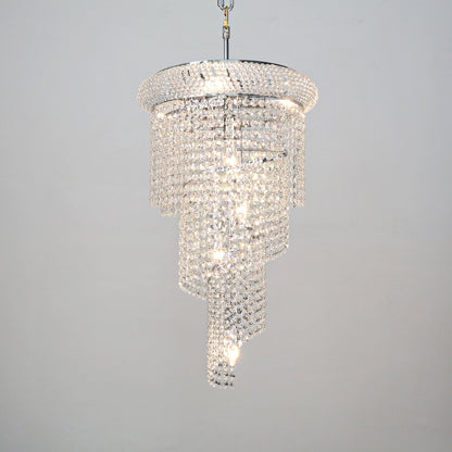 Crystal pendant light villa hall luxury pendant light