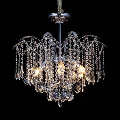 5016Wrought iron candle crystal chandelier