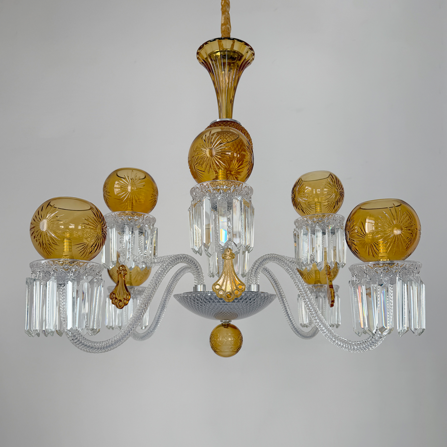 Candle-style crystal chandelier, European-style crystal lamp, pendant light fixture