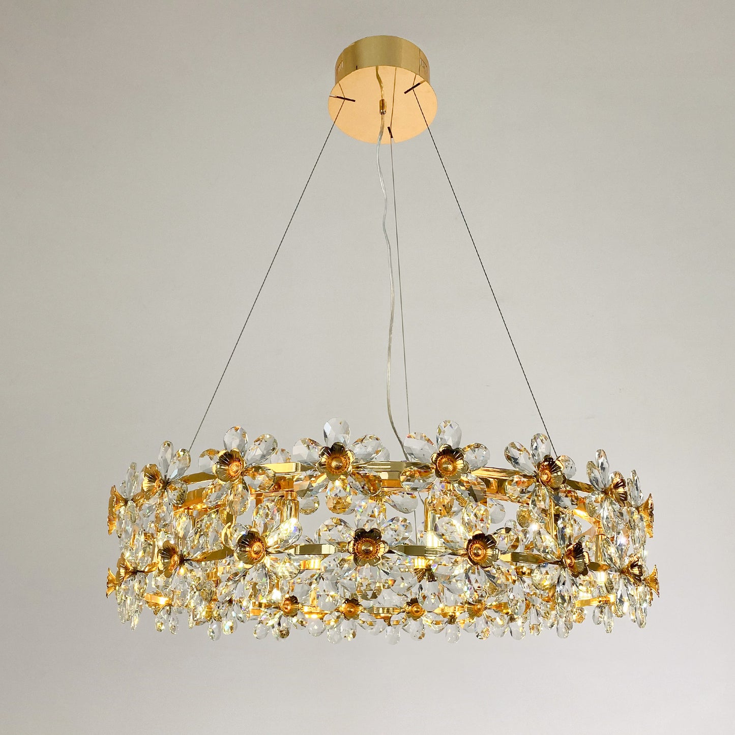 Light luxury simple crystal chandelier