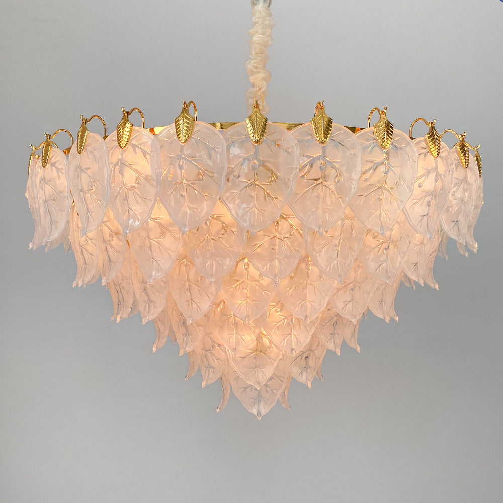 Light luxury postmodern glass crystal chandelier
