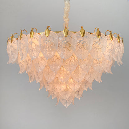 Light luxury postmodern glass crystal chandelier