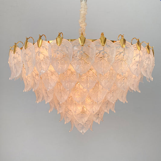 Light luxury postmodern glass crystal chandelier