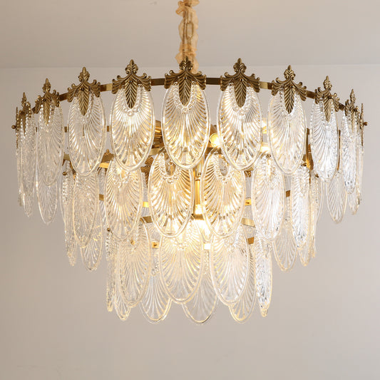 Postmodern glass chandelier modern minimalist style