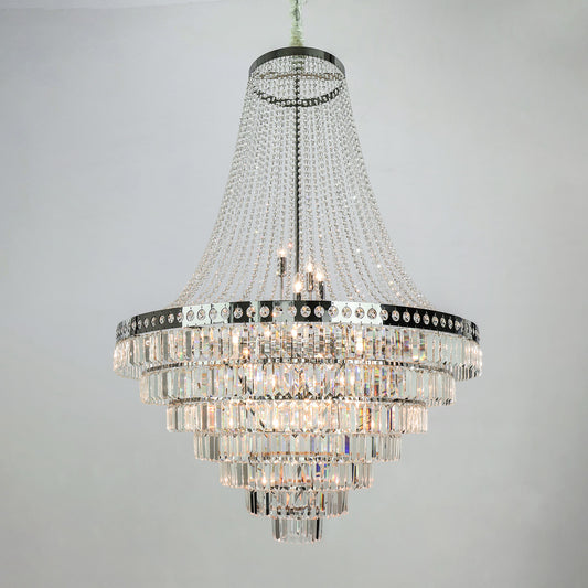 Crystal Chandelier, Modern Minimalist Crystal Chandelier, Living Room Chandelier, Villa Chandelier