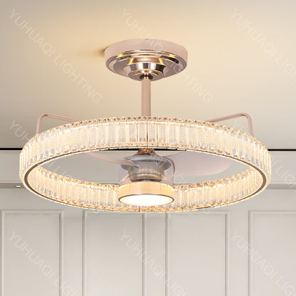 Aluminum Crystal Fan Lamp