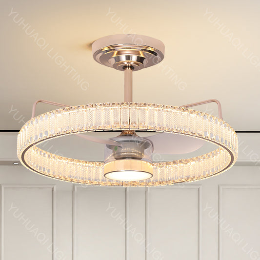 Aluminum Crystal Fan Lamp