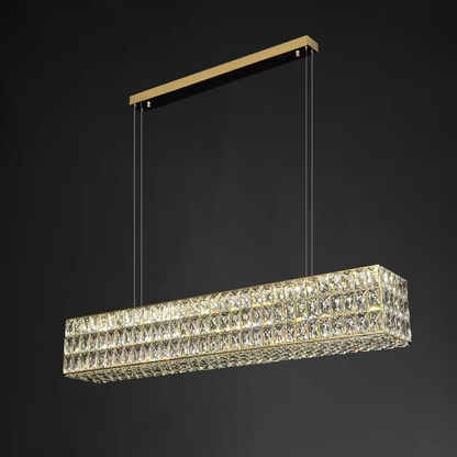 Light luxury crystal chandelier living room lamp