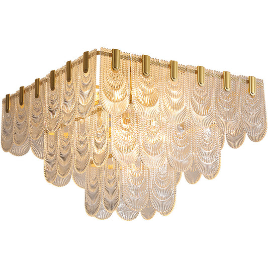 Postmodern glass ceiling light, dining room chandelier, hallway chandelier