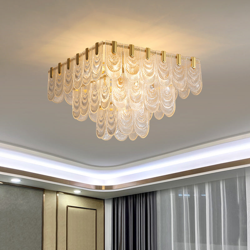 Postmodern glass ceiling light, dining room chandelier, hallway chandelier