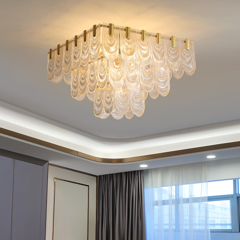 Postmodern glass ceiling light, dining room chandelier, hallway chandelier