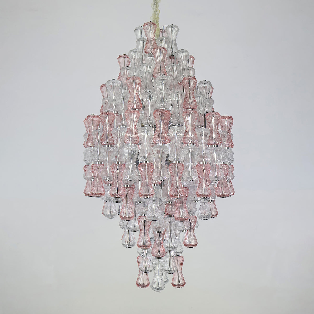 French style pendant light luxury glass lamp villa restaurant colorful pendant light