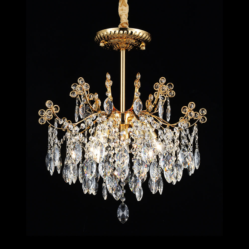 5025Wrought iron candle crystal chandelier