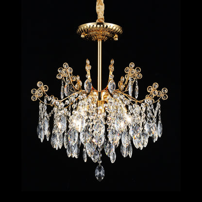 5025Wrought iron candle crystal chandelier