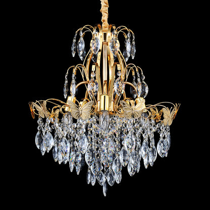 5007Wrought iron candle crystal chandelier