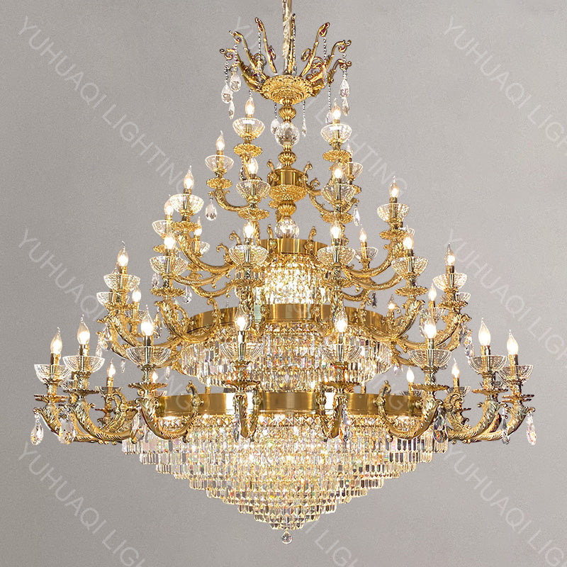 Zinc Alloy Crystal Chandelier HQ9080