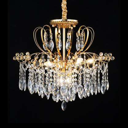 5021Wrought iron candle crystal chandelier