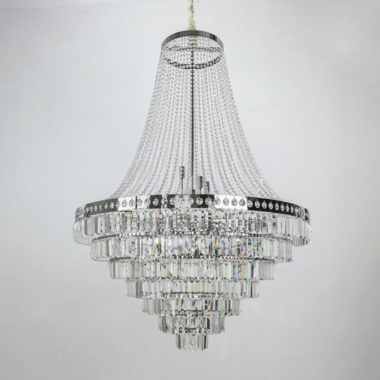 Crystal Chandelier, Modern Minimalist Crystal Chandelier, Living Room Chandelier, Villa Chandelier