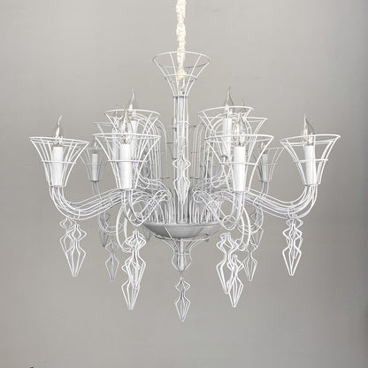 American simple iron art chandelier