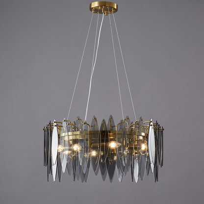 Postmodern glass chandelier modern minimalist style