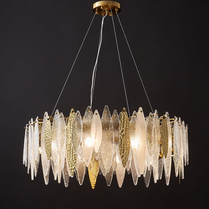 Postmodern glass chandelier modern minimalist style