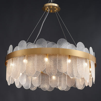 Postmodern glass chandelier modern minimalist style