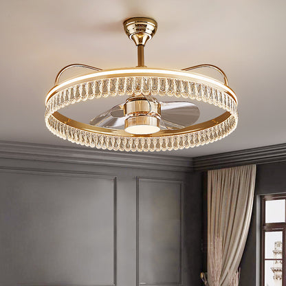 Fan light, dining room light, bedroom light, crystal chandelier, ceiling light