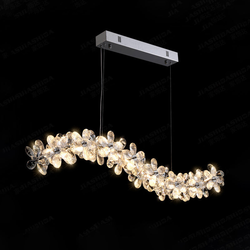 Yuhuaqi Lighting Light Luxury Simple Chandelier Living Room Postmodern Candle Dining Chandelier