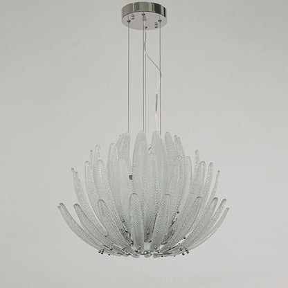 Modern minimalist living room glass pendant light branch shaped crystal light antique bedroom LED light