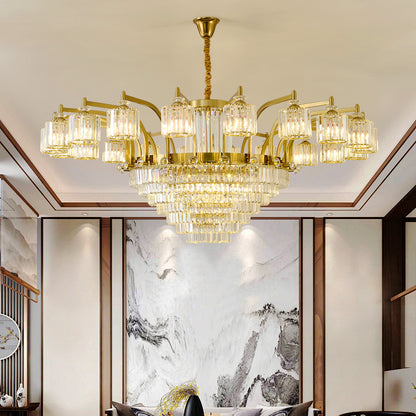 Crystal chandelier, modern minimalist