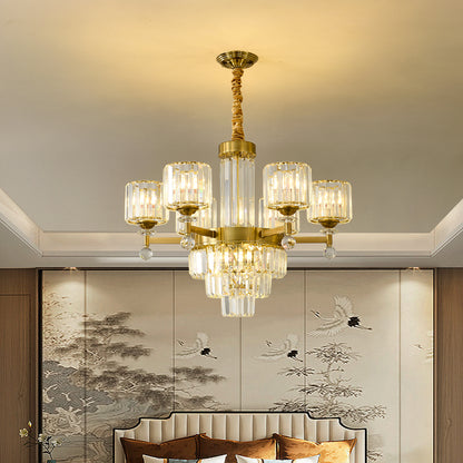 Crystal chandelier, modern minimalist