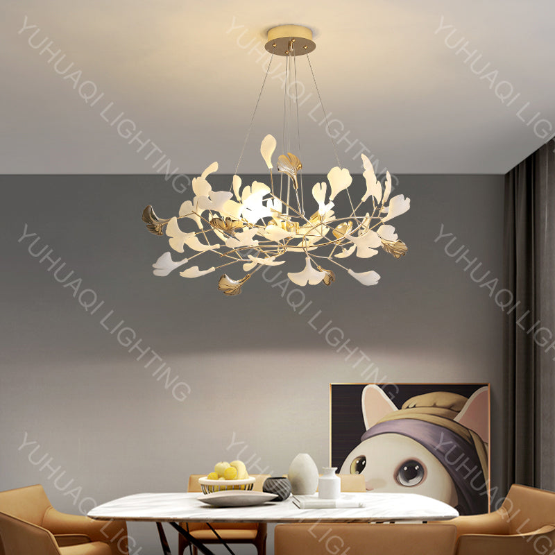 Ginkgo Leaf Pendant Lamp - Customizable HQ6009