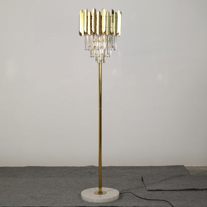 Crystal Floor Lamp — European-Style Crystal Lighting for Living Rooms and Villas — Light Luxury & Minimalist Style