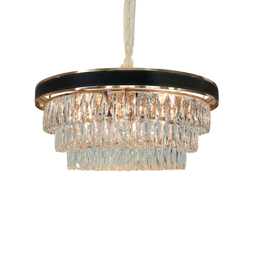 Crystal chandelier, understated luxury crystal chandelier, living room chandelier