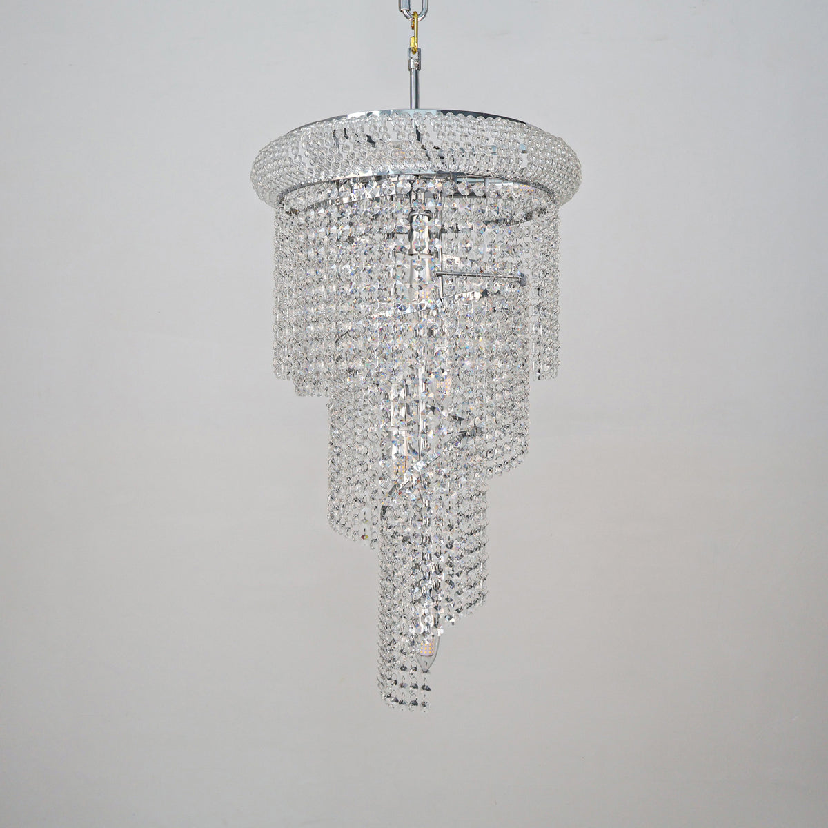 Crystal pendant light villa hall luxury pendant light
