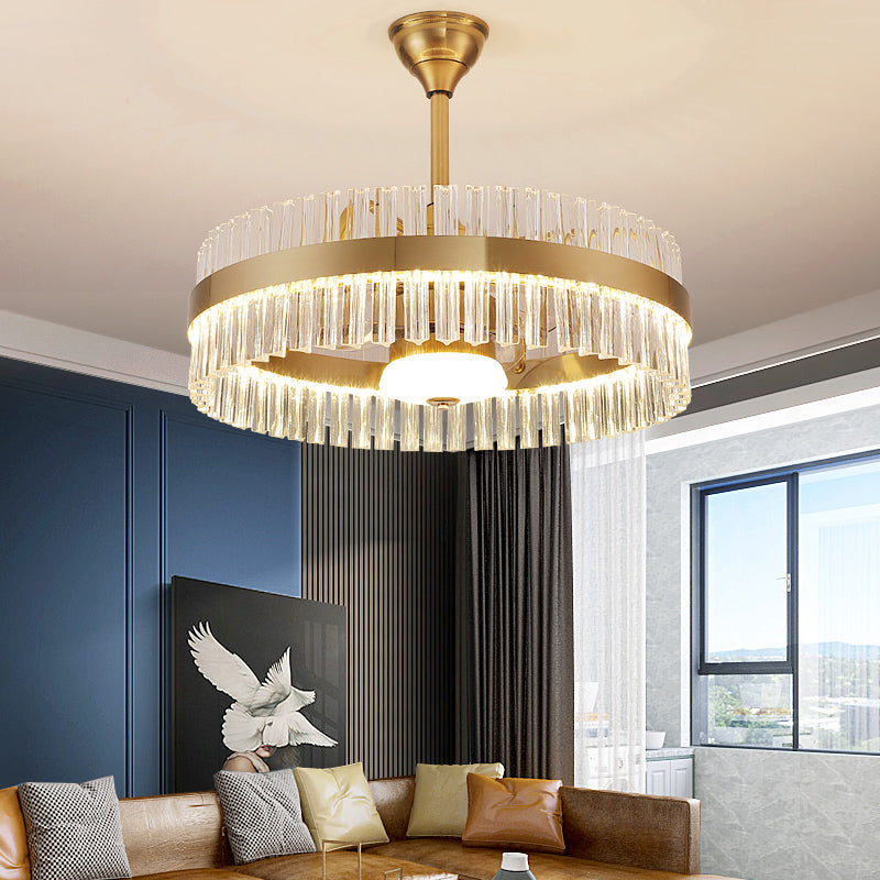 Fan light, dining room light, bedroom light, crystal light, crystal chandelier