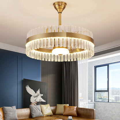 Fan light, dining room light, bedroom light, crystal light, crystal chandelier