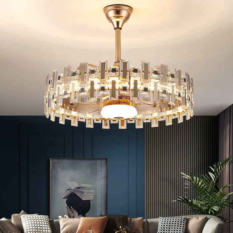 Fan light, dining room light, bedroom light, crystal light, crystal chandelier