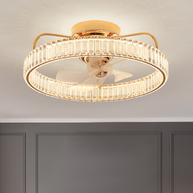 Fan light, dining room light, bedroom light, crystal chandelier, ceiling light