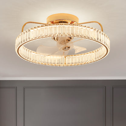 Fan light, dining room light, bedroom light, crystal chandelier, ceiling light