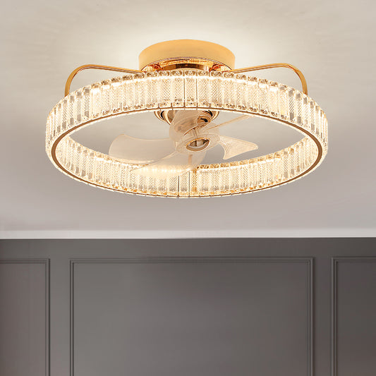 Fan light, dining room light, bedroom light, crystal chandelier, ceiling light