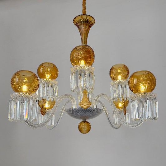 Candle-style crystal chandelier, European-style crystal lamp, pendant light fixture