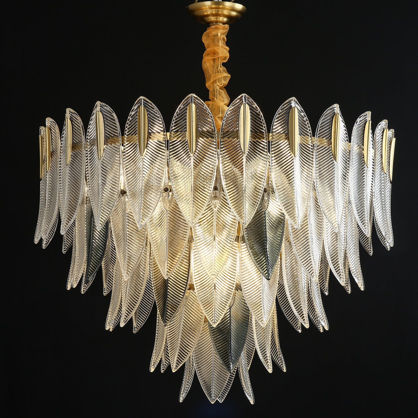 Postmodern glass chandelier modern minimalist style