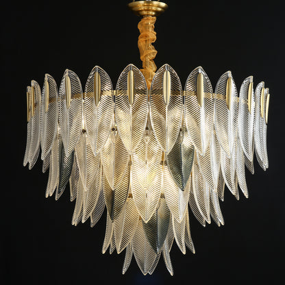 Postmodern glass chandelier modern minimalist style